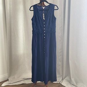 MORAL FIBER Maxi Blue Dress